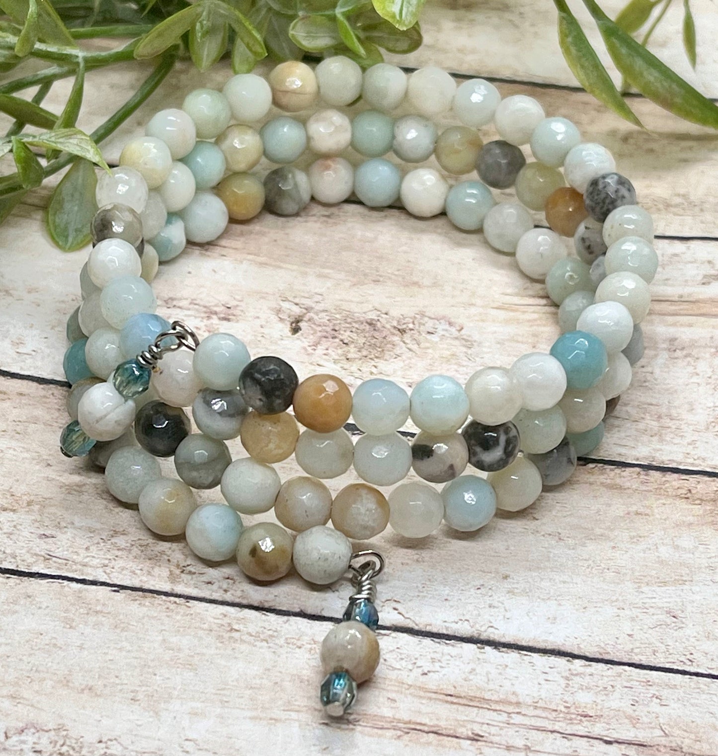 Faceted Amazonite Wrap